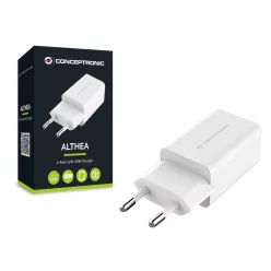 Conceptronic  ALTHEA06W 2-Port 12W USB Charger Adapter White