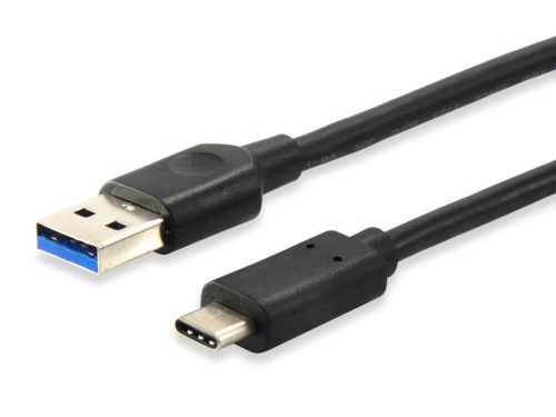 EQuip USB-C 3.2 Gen1 to USB-A 0,5m cable Black