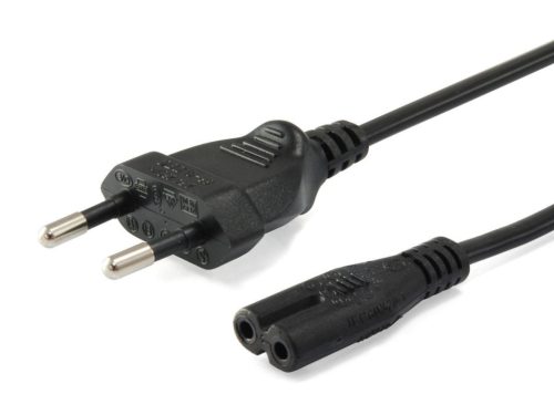 EQuip High Quality Power Cord C7 to 2pin Euro 3m Black