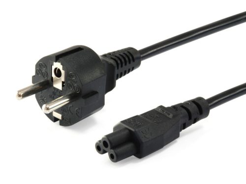 EQuip High Quality Power Cord C5 to Schuko 3m Black