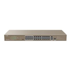   Tenda TEF1126P-24-250WV2.0 Rackmount Switch With 24-Port PoE+