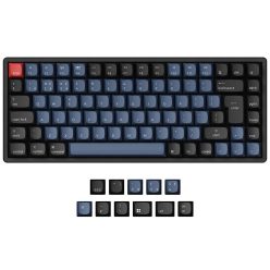   Keychron K2 Pro Wireless Mechanical RGB Backlight Aluminum Flame Red Switch Hot Swap Keyboard Black UK