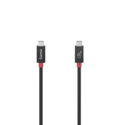   Hama FIC USB KÁBEL USB 4.0 (GEN. 3) TYPE-C - TYPE-C 40Gbit/s 5A 1m Black