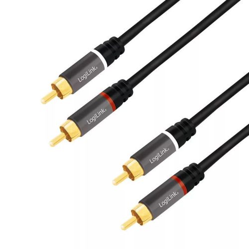 Logilink Audio Cable 2x RCA/M - 2x RCA/M 5m Black