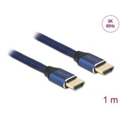 DeLock Ultra High Speed HDMI Cable 48 Gbps 8K 60 Hz 1m Blue