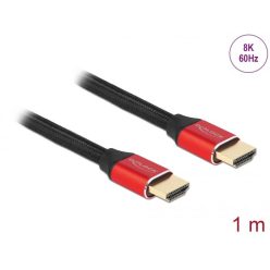   DeLock Ultra High Speed HDMI Cable 48 Gbps 8K 60 Hz 1m Black/Red