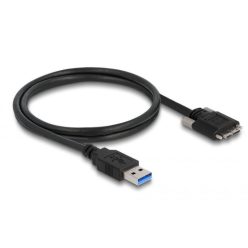   DeLock USB cable 3.0 Type-A male to Type Micro-B male with screws 1m Black