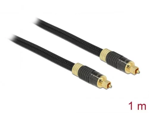 DeLock Toslink Standard Cable male - male 1m Black