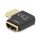 DeLock HDMI Adapter male to female 90° right angled 8K 60 Hz metal Black