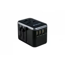   Verbatim Universal Travel Adapter UTA-04 Plug with USB-C PD & QC, USB-C & 3 USB-A ports