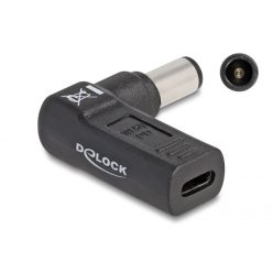   DeLock Adapter for Laptop Charging Cable USB Type-C™ female to Dell 7.4 x 5.0 mm male 90° angled Black