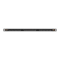 NIKOMAX 24-port Patch Panel 0,5U Black