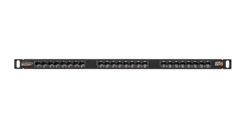 NIKOMAX 24-port Patch Panel 0,5U Black