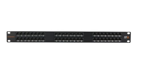 NIKOMAX 48-port Patch Panel 1U Black