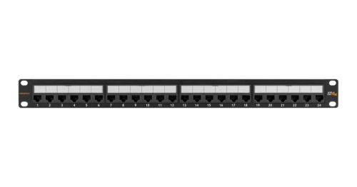 NIKOMAX 24-port Patch Panel 1U Black