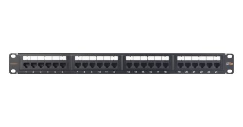 NIKOMAX 24-port Patch Panel 1U Black