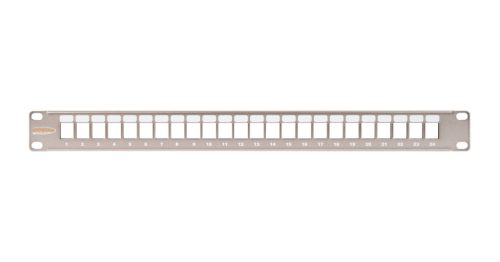 NIKOMAX 24-port Patch Panel 1U Grey