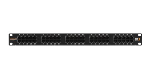 NIKOMAX 50-port Patch Panel 1U Black