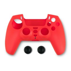   Spartan Gear Playstation 5 Silicon Skin Cover and Thumb Grips Red