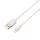 Avax CB124W PURE USB-A - Lightning 2m Cable White