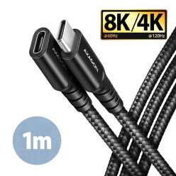   AXAGON BUCM32-CF10AB SPEED+ USB-C <> USB 20GBPS EXTENSION CABLE 1m Black