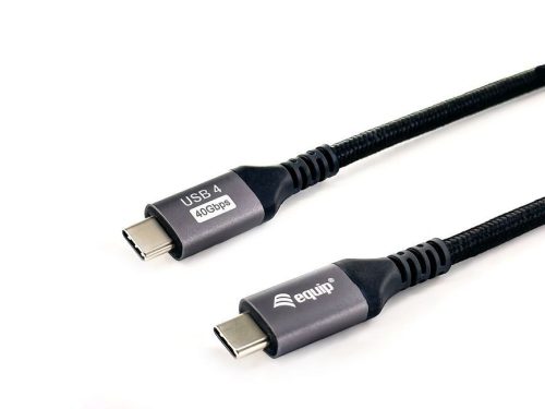 EQuip USB-C 4 Gen3 to USB-C 240W cable 1,2m Black