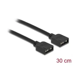   DeLock Delock RGB csatlakozó kábel 3 tűs 5 V-s RGB / ARGB LED fényhez 30 cm hosszú