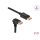 DeLock DisplayPort cable male straight to male 90° downwards angled 8K 60 Hz 2m Black