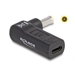   DeLock Adapter for Laptop Charging Cable USB Type-C female to Samsung 5.5 x 3.0 mm male 90° angled