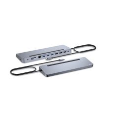   I-TEC USB-C Metal Ergonomic 3x4K Display Docking Station+Power Delivery 100W Grey