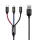 Baseus 3 in 1 USB Cable 1,2m Black