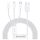 Baseus Superior Series 3 in 1 USB Cable 1,2m White