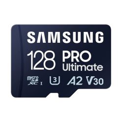   Samsung 128GB microSDXC Pro Ultimate Class10 U3 A2 V30 + adapterrel