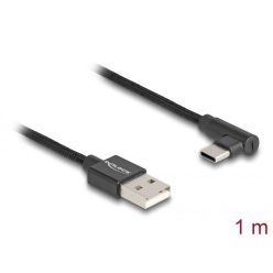 DeLock USB 2.0 Type-A male to USB Type-C cable 1m Black