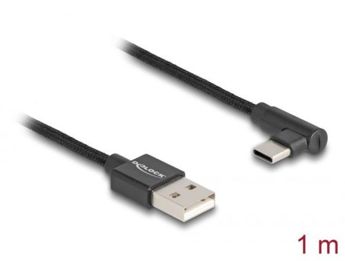 DeLock USB 2.0 Type-A male to USB Type-C cable 1m Black