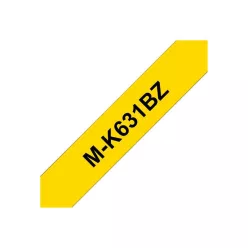 Brother M-K631BZ P-touch 12mm Black on Yellow