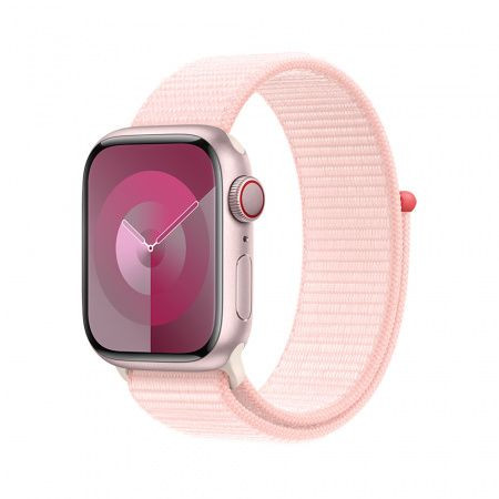 Apple Watch S9 Cellular 45mm Pink Alu Case with Light Pink Sport Loop