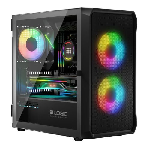 Logic Portos ARGB Mini Window Black