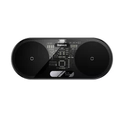 Baseus Digital LED Display Wireless Charger Black