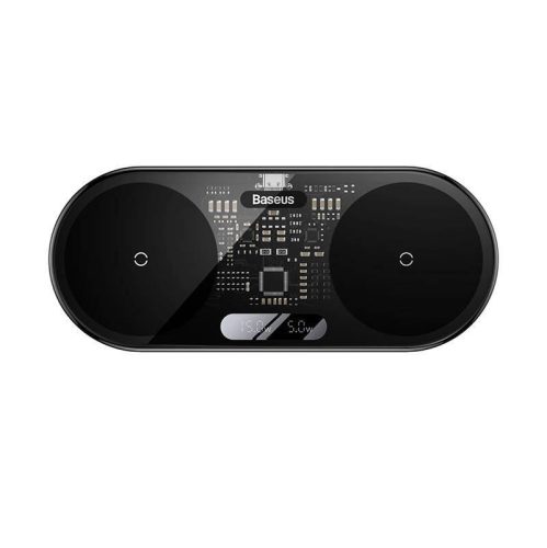 Baseus Digital LED Display Wireless Charger Black