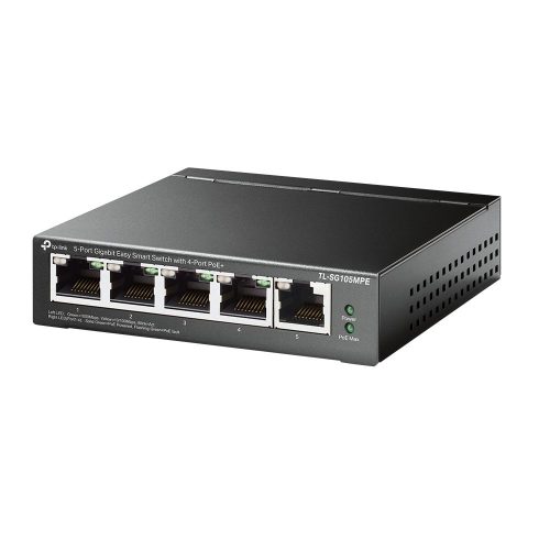 TP-Link TL-SG105MPE 5-Port Gigabit Easy Smart Switch with 4-Port PoE+