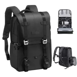   K&F Concept Multifunctional Camera Backpack 20L 15,6" Waterproof with Tripod Straps Black