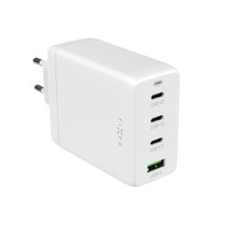   FIXED hálózati töltő 3xUSB-C 1xUSB-A kimenet, GaN technológia,PD 3.0, 100W, fehér