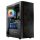 Logic Aramis ARGB Midi Tempered Glass Black