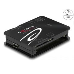 DeLock USB 2.0 Card Reader Black