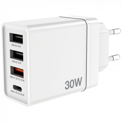 Verbatim 30W 4-Port USB Wall Charger White