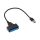 Akyga AK-CA-86 SATA III 22-pin / USB3.0  Adapter Black