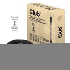   Club3D USB4 Gen3x2 Type-C Bi-Directional Cable 8K60Hz or 4K120Hz, Data 40Gbps, PD 240W(48V/5A) EPR M/M Cable 3m Black