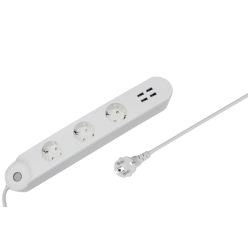 Denver SHP-300U Smart Home Power Strip 3in1 + 4xUSB White