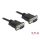 DeLock Serial Cable RS-232 D-Sub9 male to male with narrow plug housing 0,5m Black